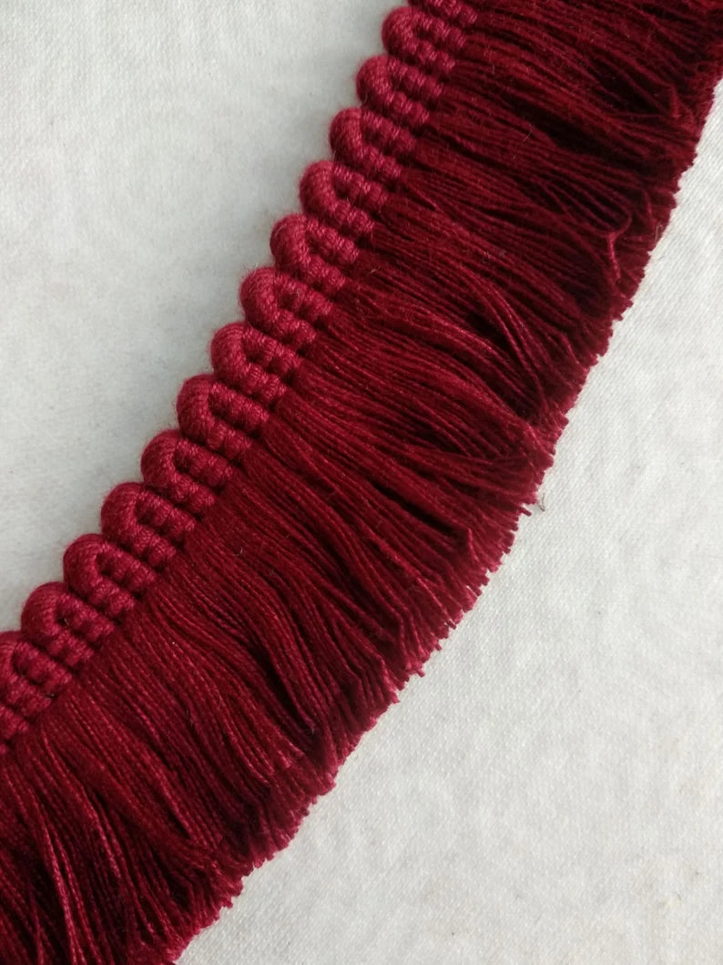 Fringe Trim – Wine Color