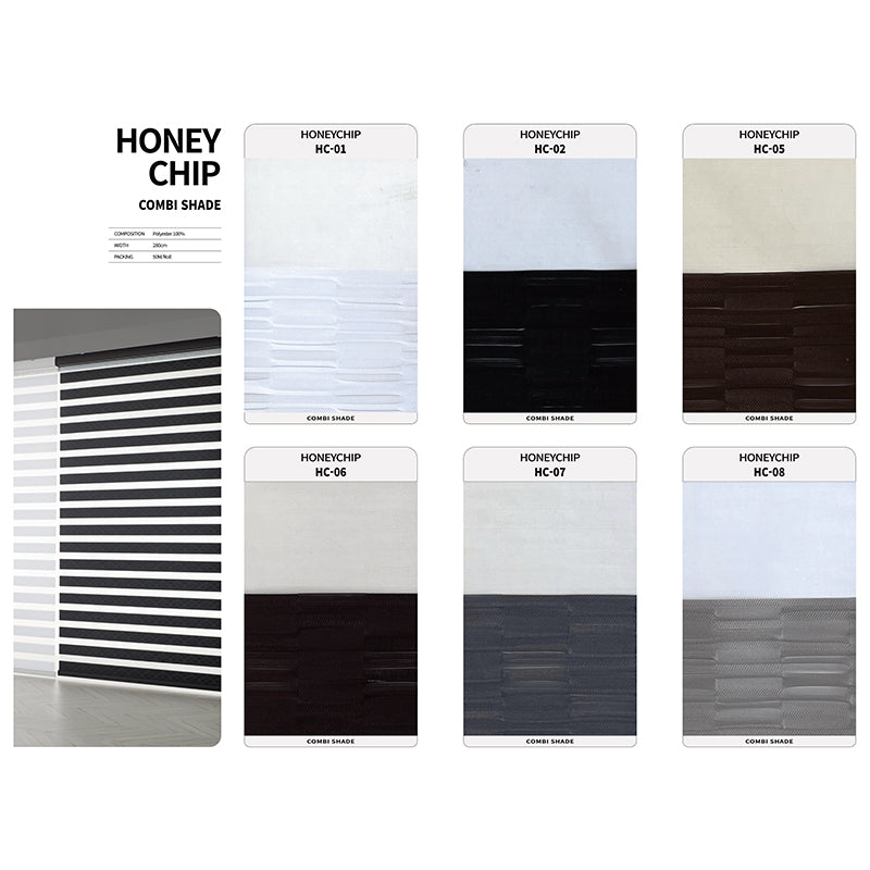 Combi Roller Shade Honey Chip