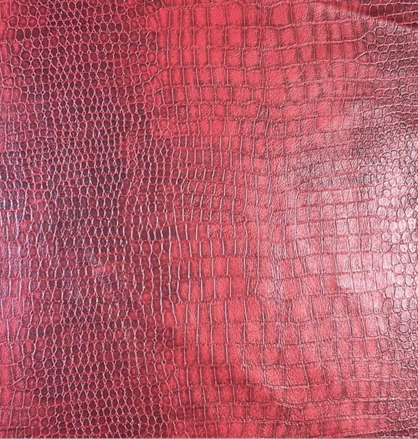 604 Faux Leather Red - Redesign Upholstery Store