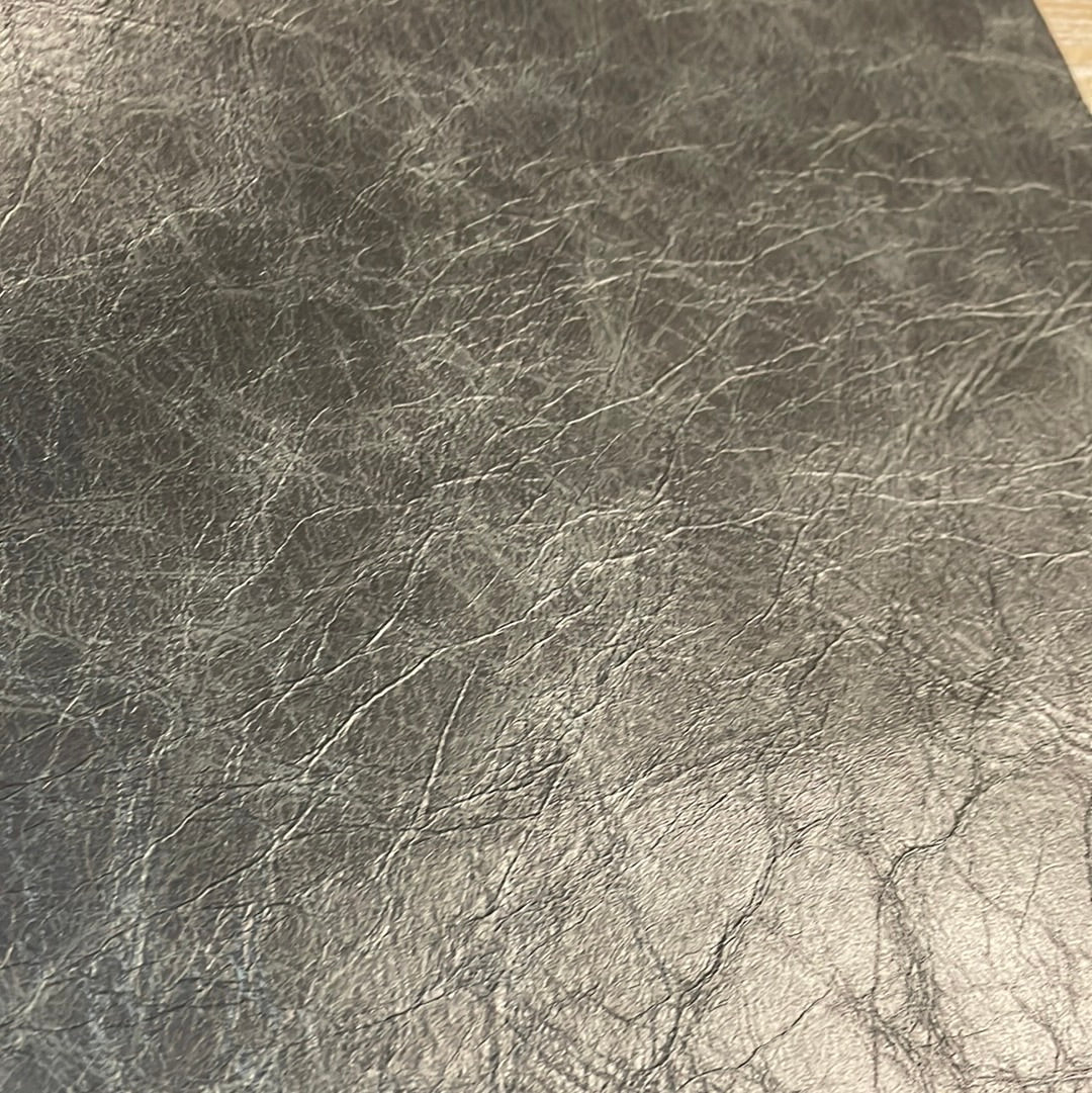 696 Faux Leather Dark Grey - Redesign Upholstery Store