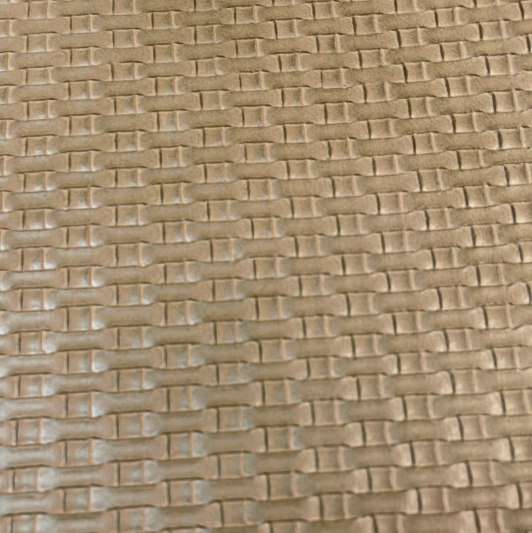 0014 Light Brown “Woven Brick” Vinyl