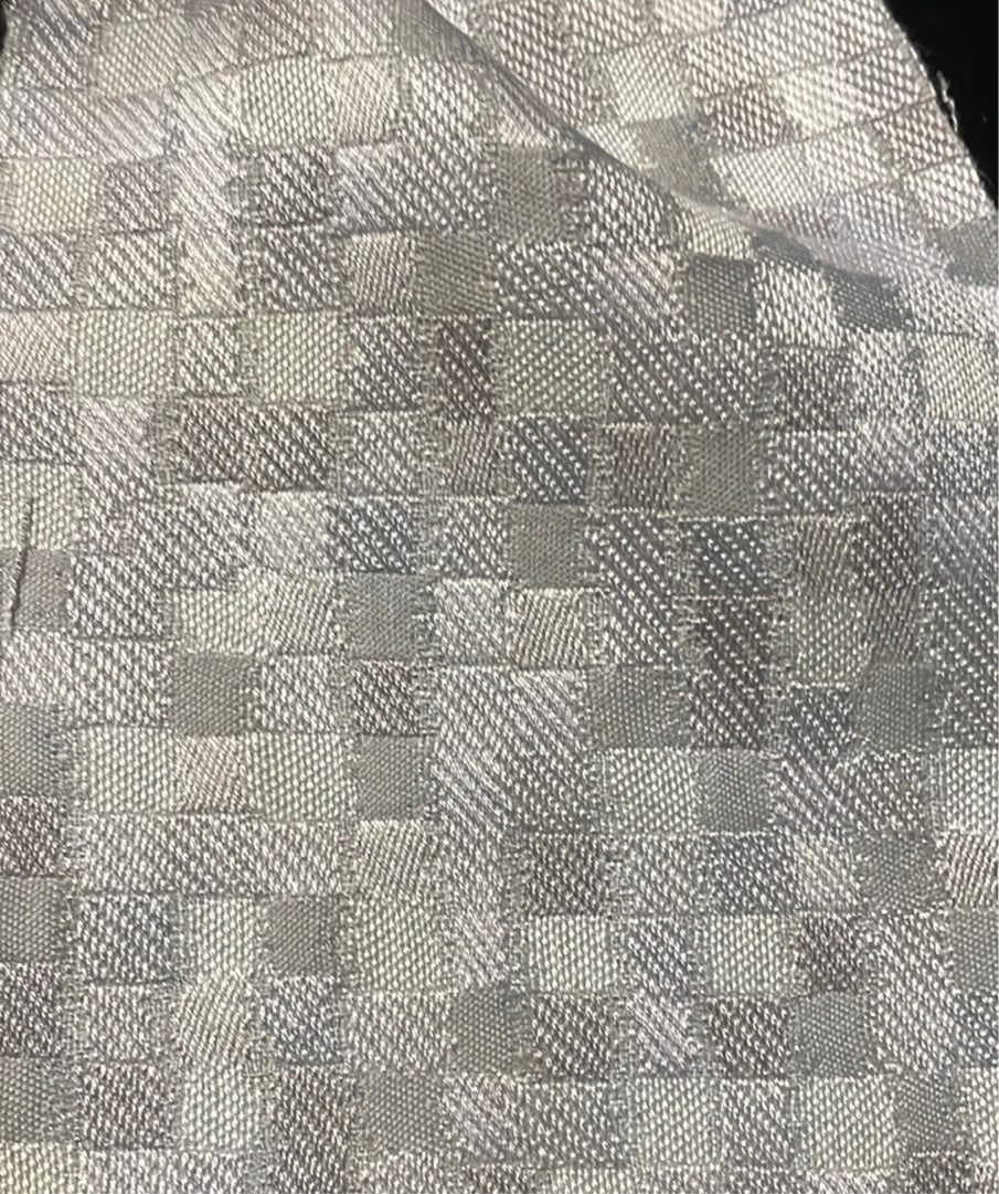 0370 Fabric Silver Pattern-Satin