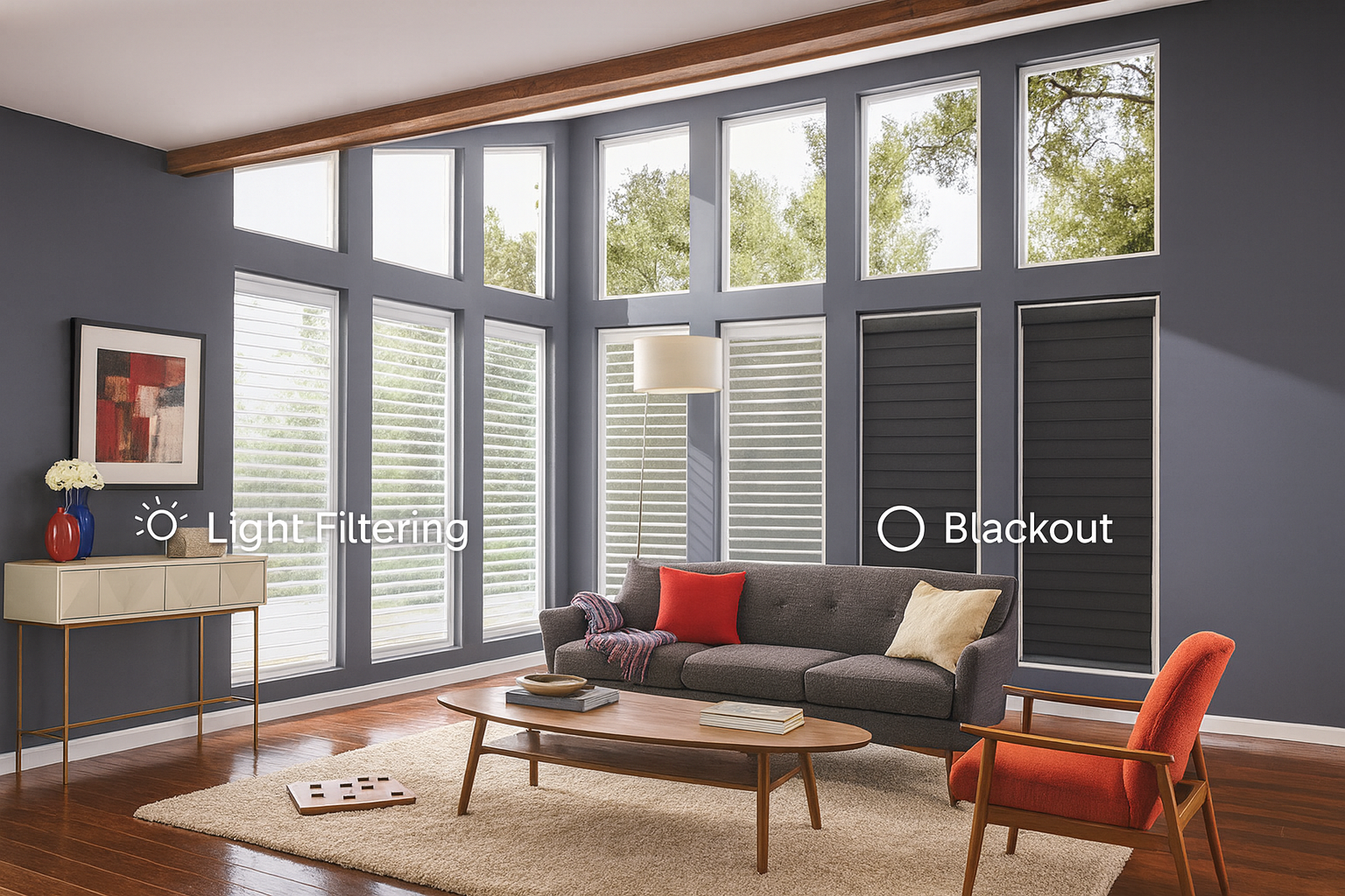 Triple Roller Shade Hanzen