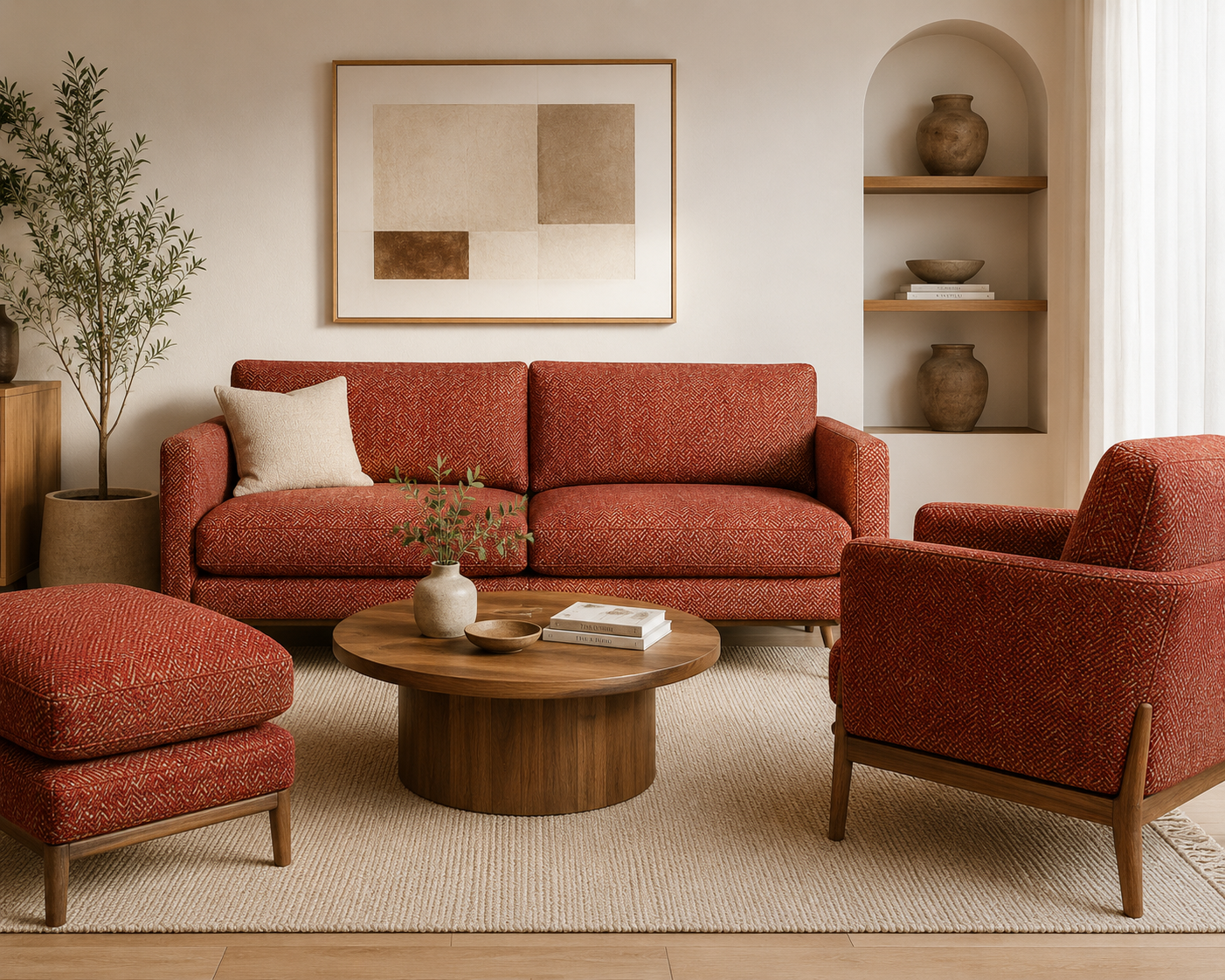 0429 Fabric Burnt Orange-Golden