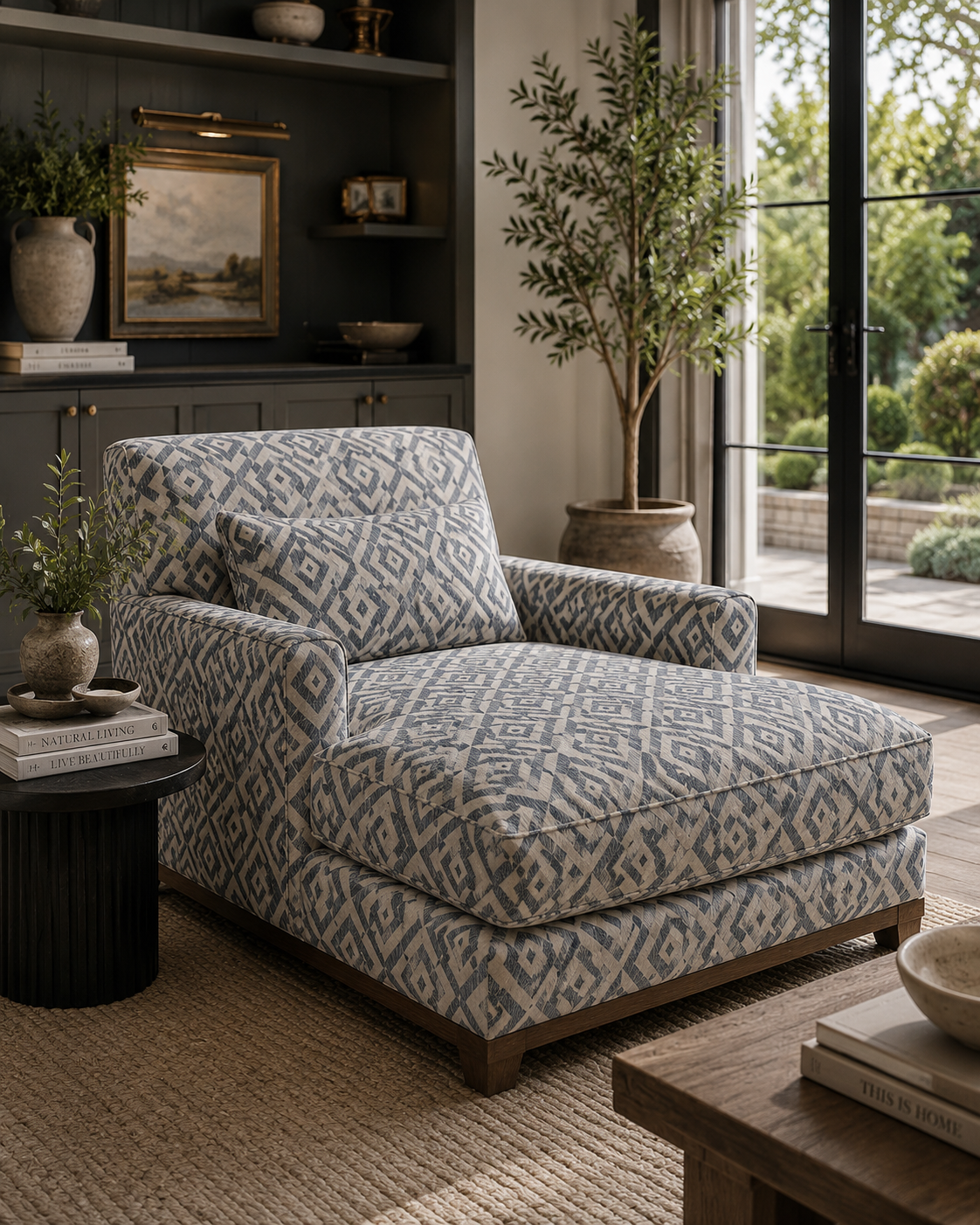 0505 Fabric Sand Teal Blue