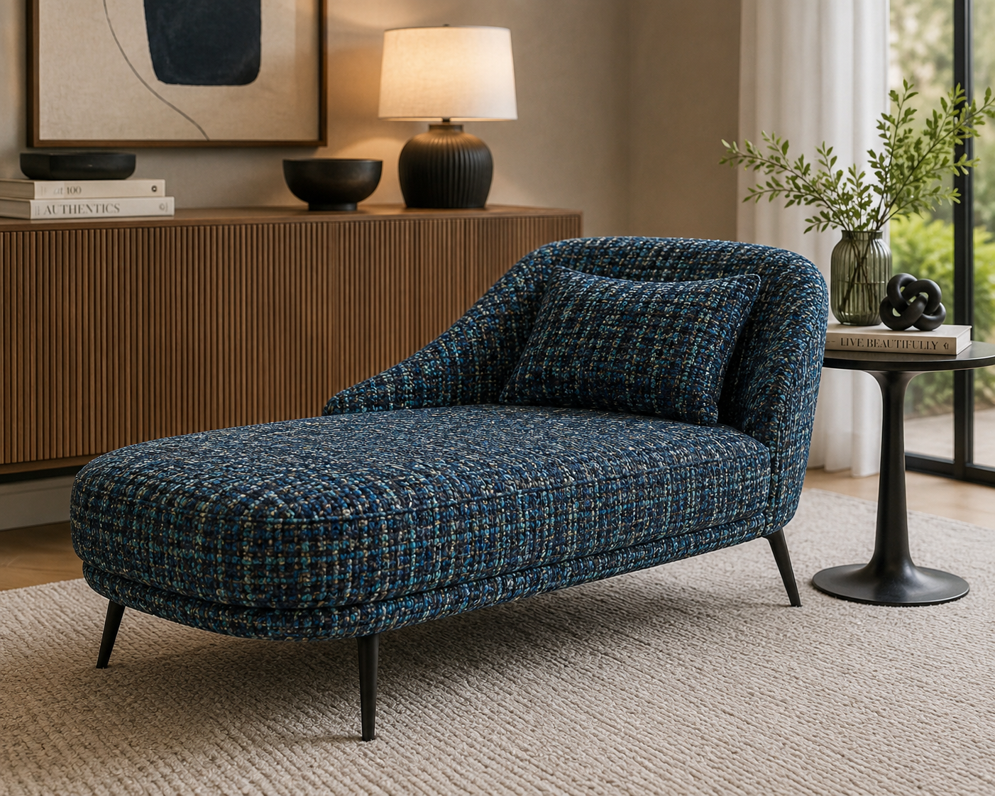 0384  Fabric Multitone Blue