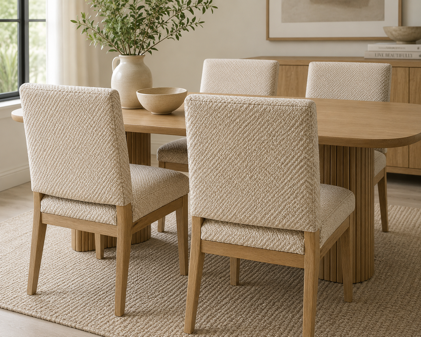 0470 Fabric Ivory Basket