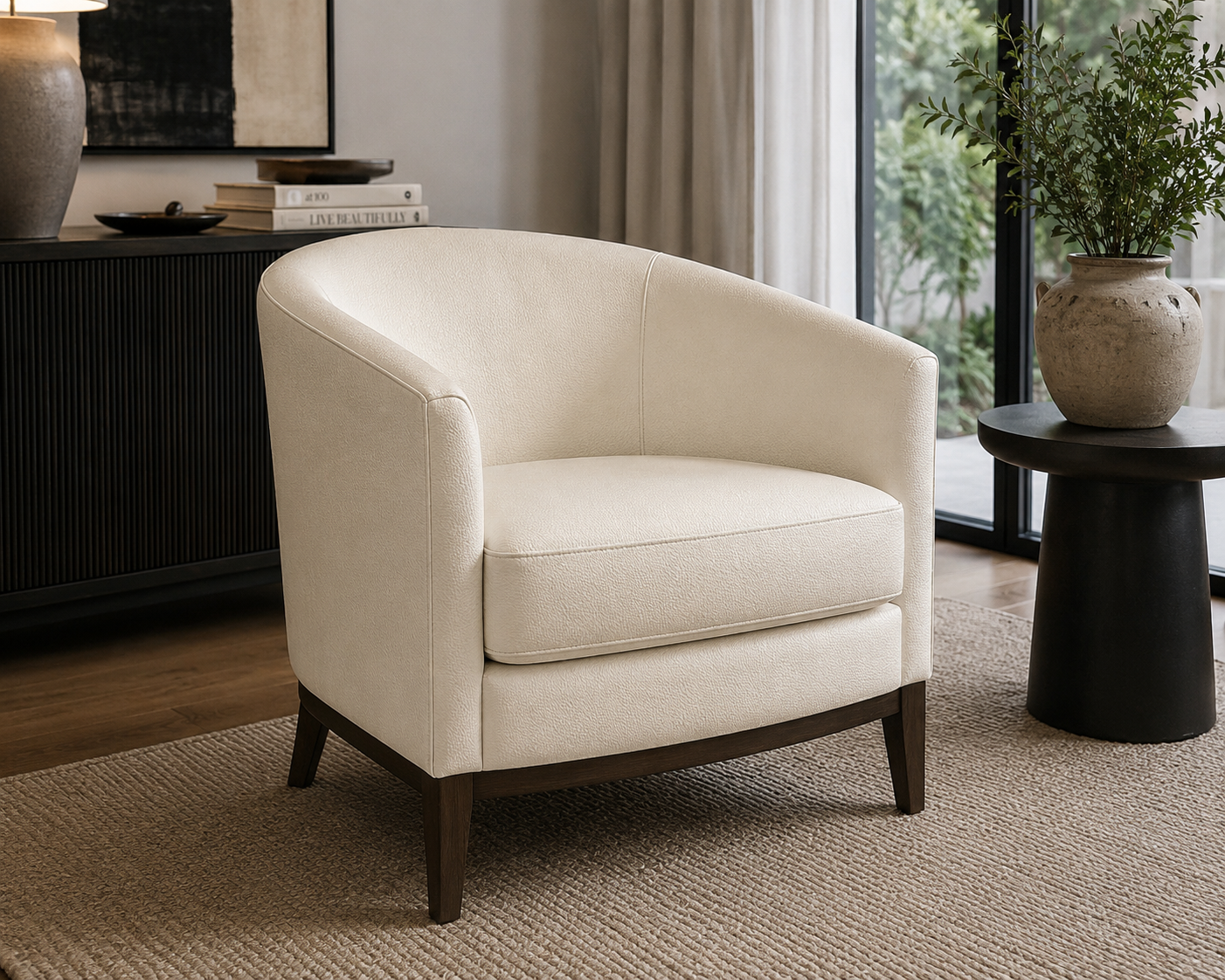 0691 Ivory White Genuine Leather