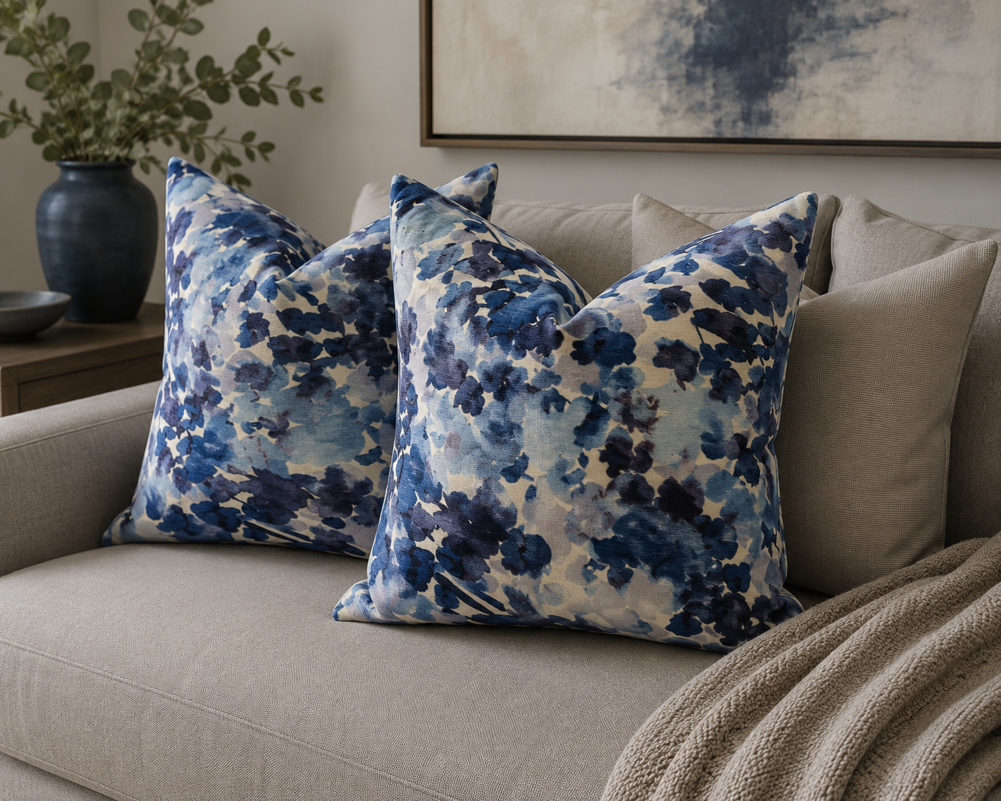 0457 Painterly Blue