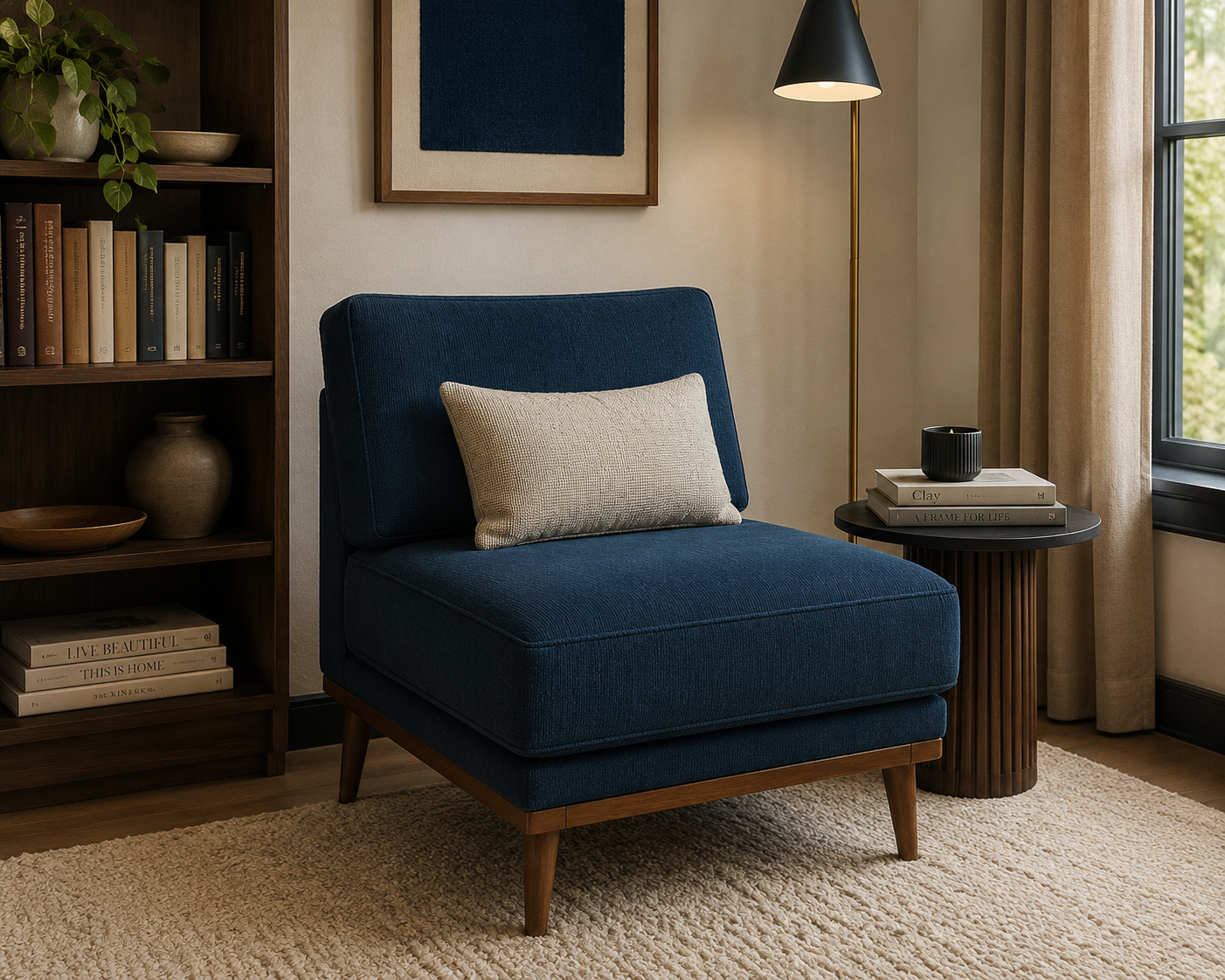 0436 Fabric Shadow Blue