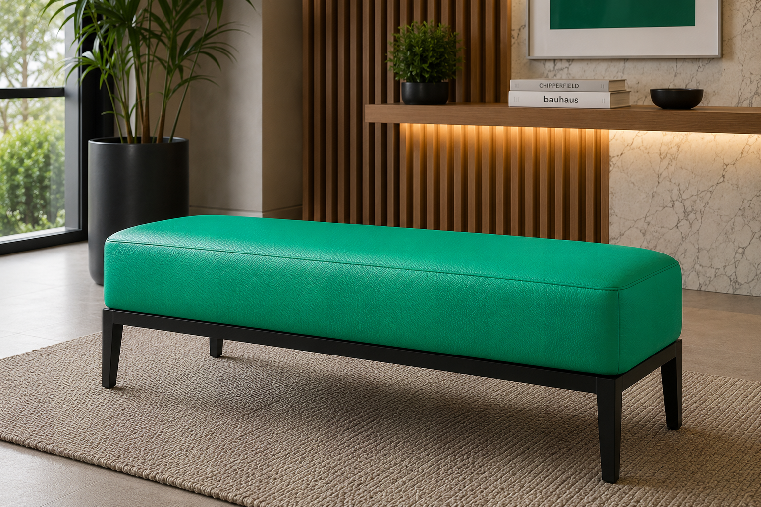 0142 Emerald Green Faux Leather