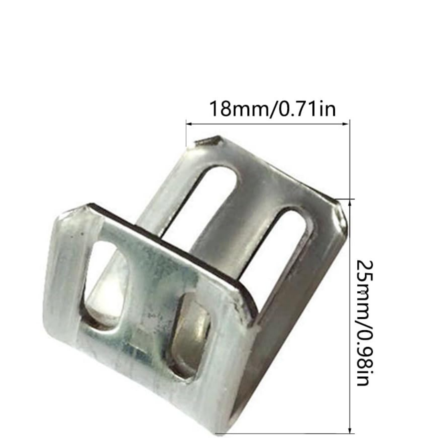 Heavy-Duty Double-Slot Steel Buckle