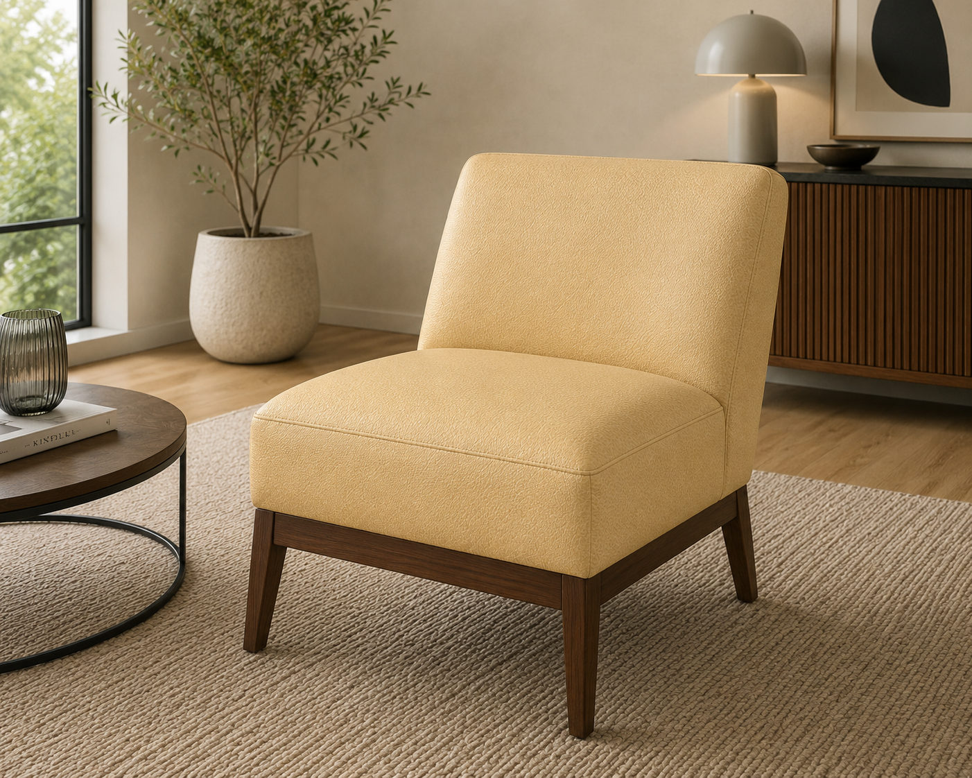 0117“Soft Beige” Faux Leather