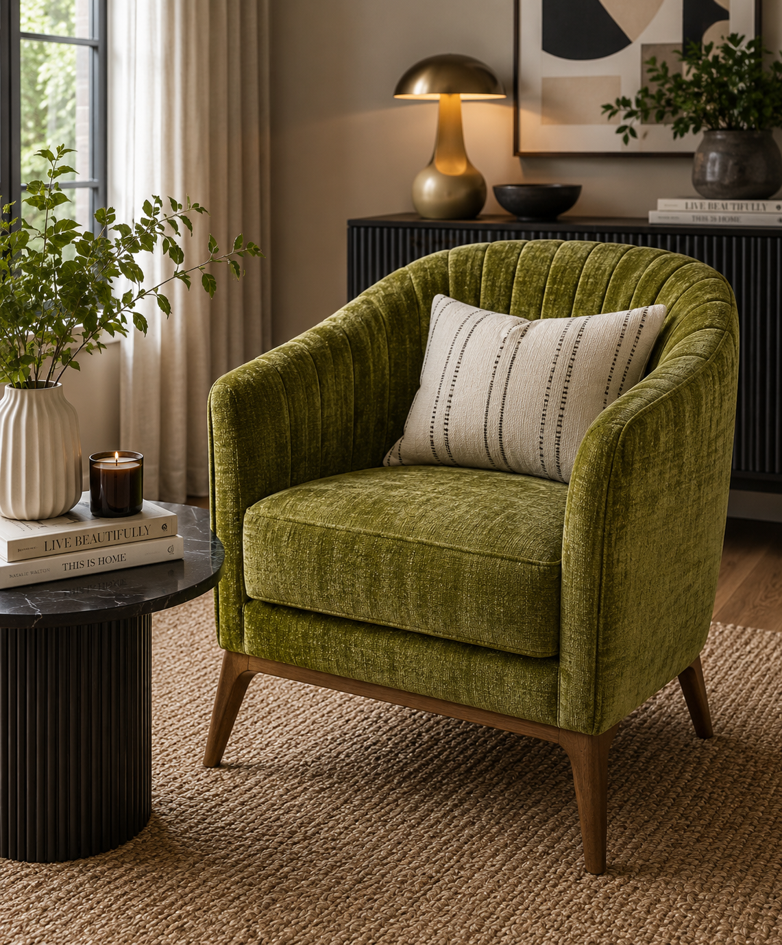 0307 Fabric in Leaf Green