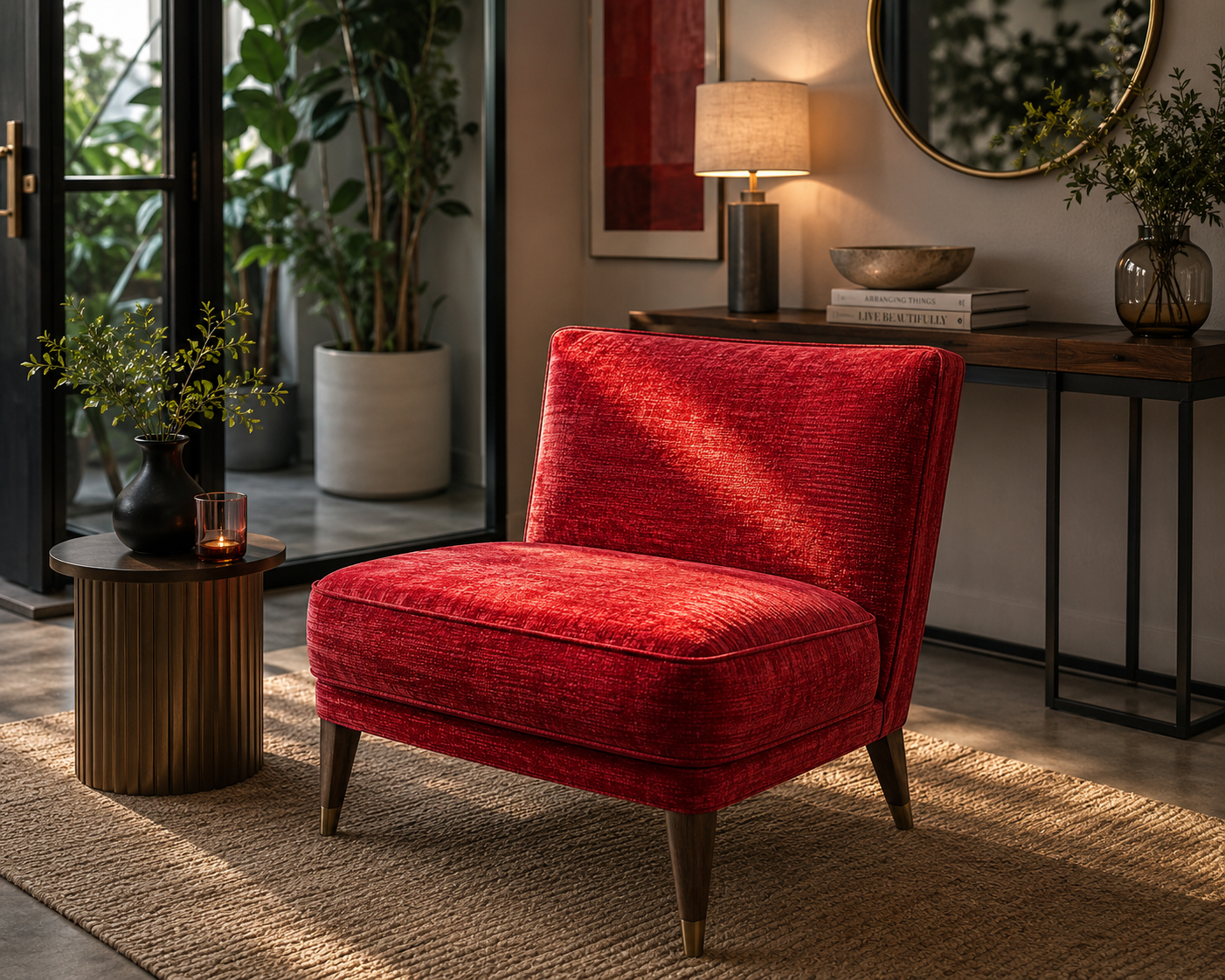 0396  Fabric Intense Red