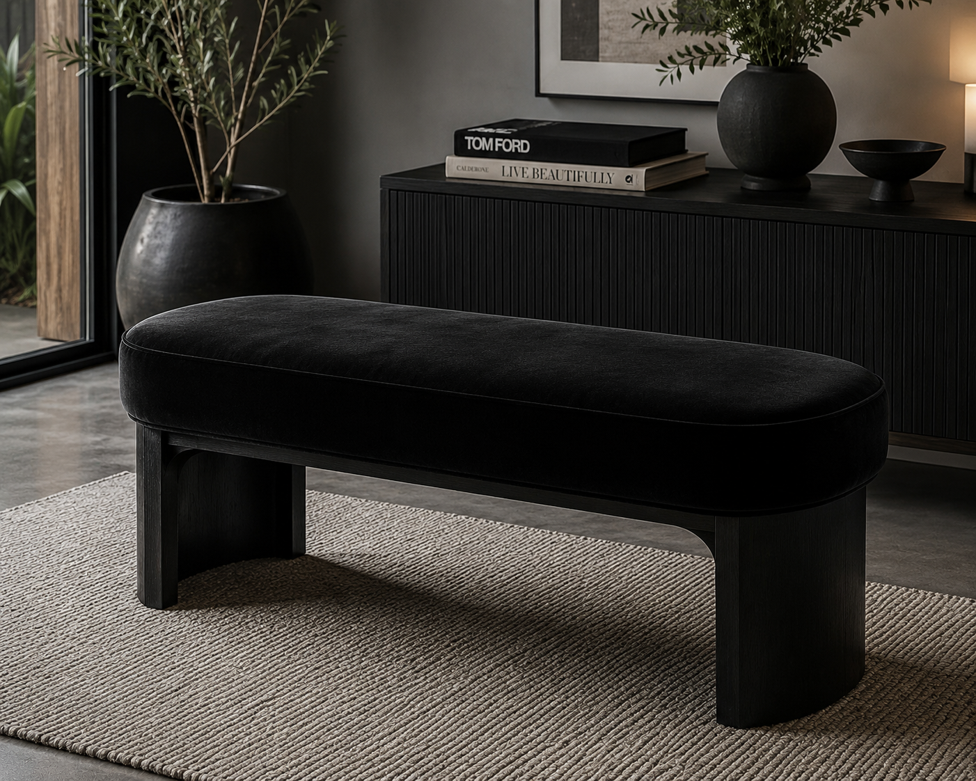 0477 Fabric Solid Black