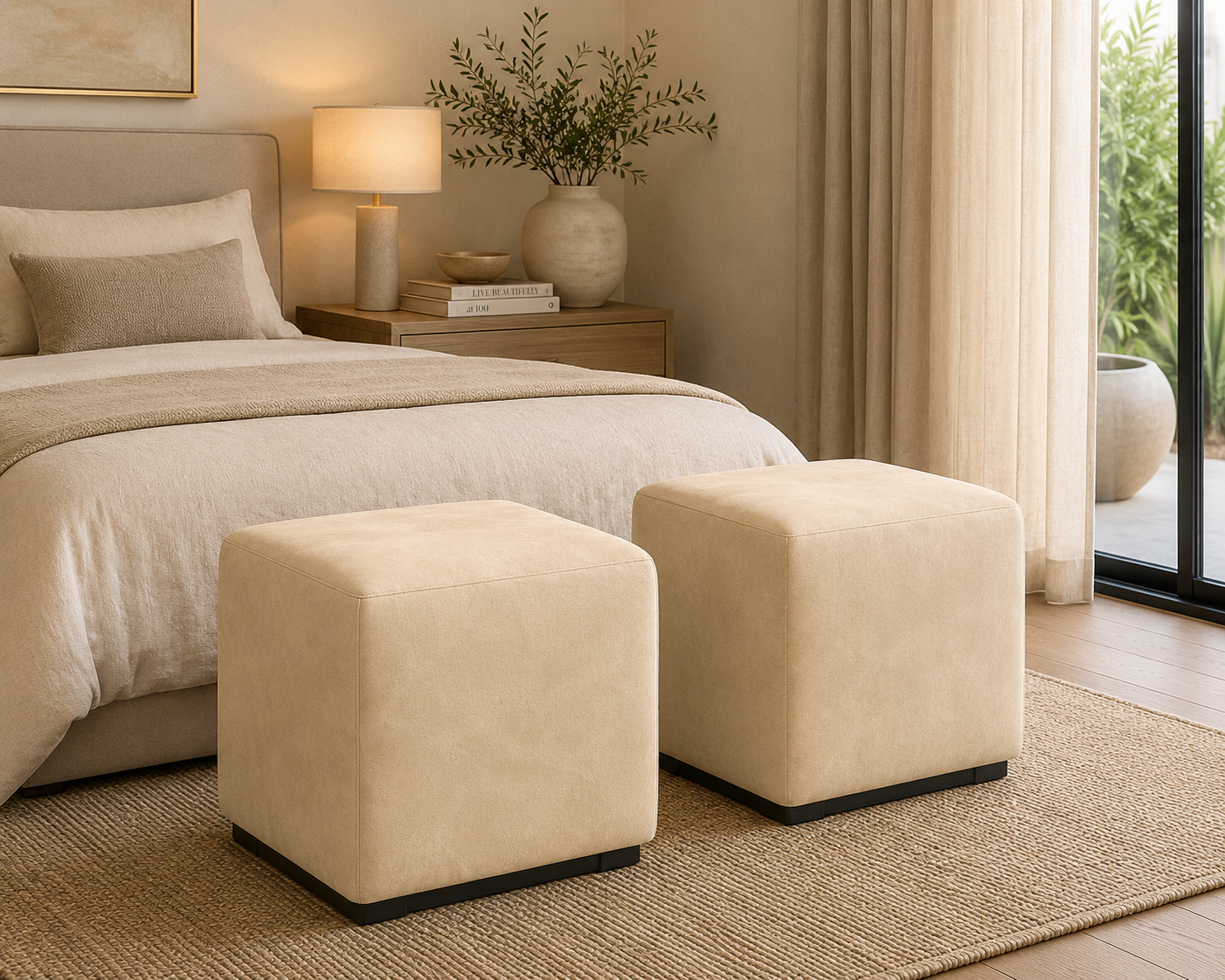 0173 "Stone Beige" Faux Leather