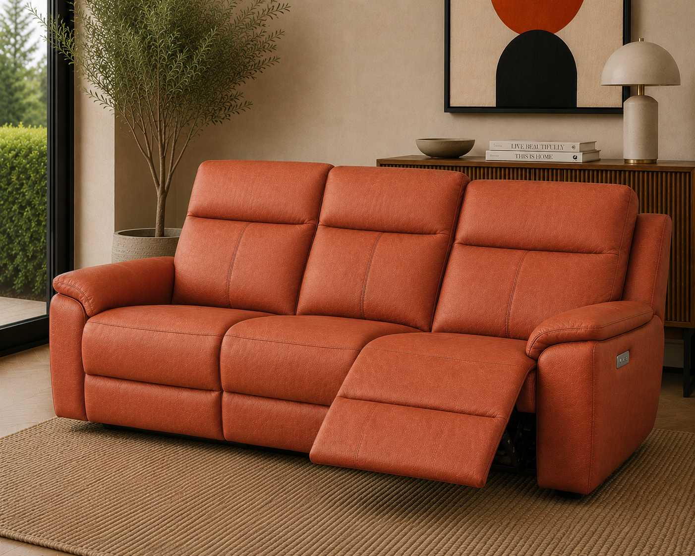 0051  “Dark Red” Faux Leather Vinyl