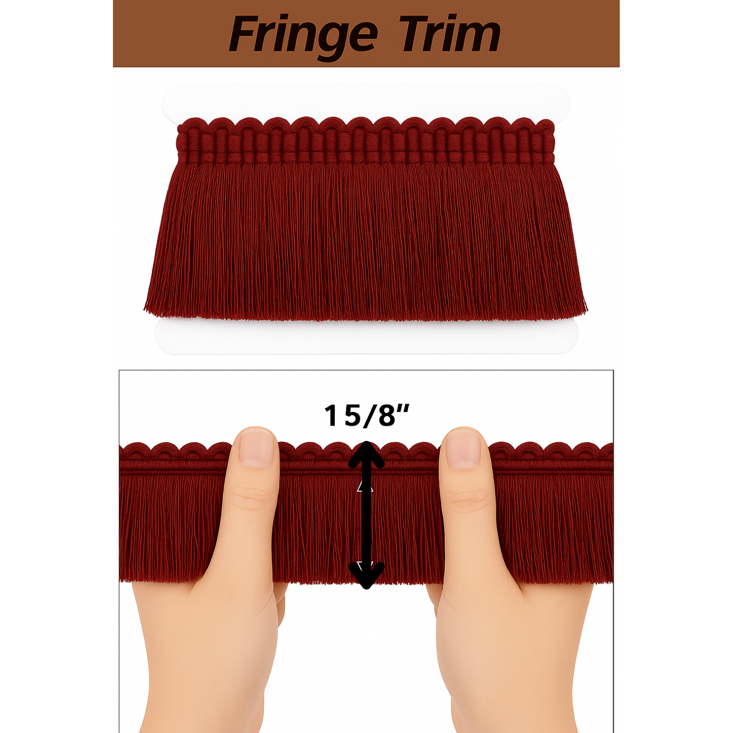 Fringe Trim – Wine Color