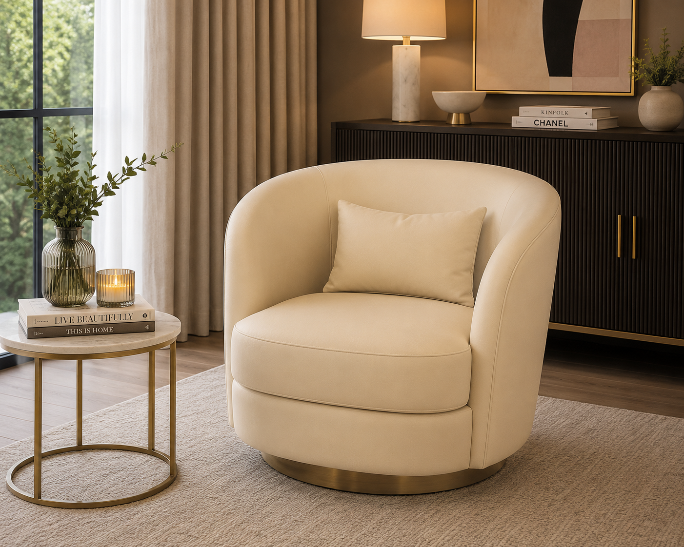 0194"Limestone Beige" Faux Leather