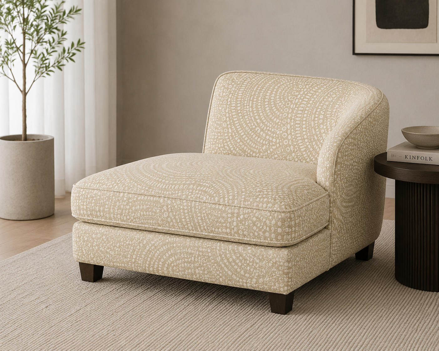 0006 Beige Patterned Vinyl
