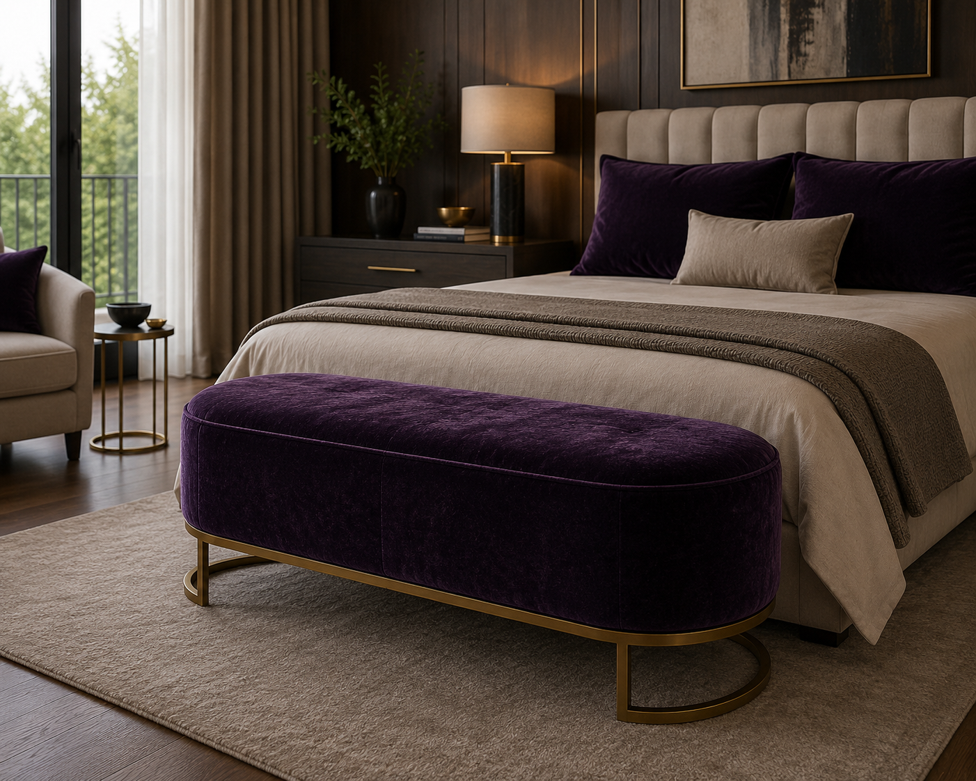 0403 Velvet Fabric Plum
