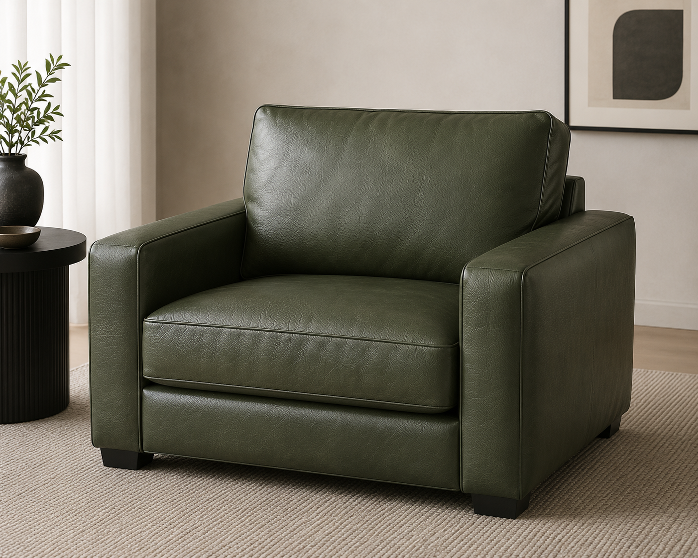 0005 Dark Green Faux Leather
