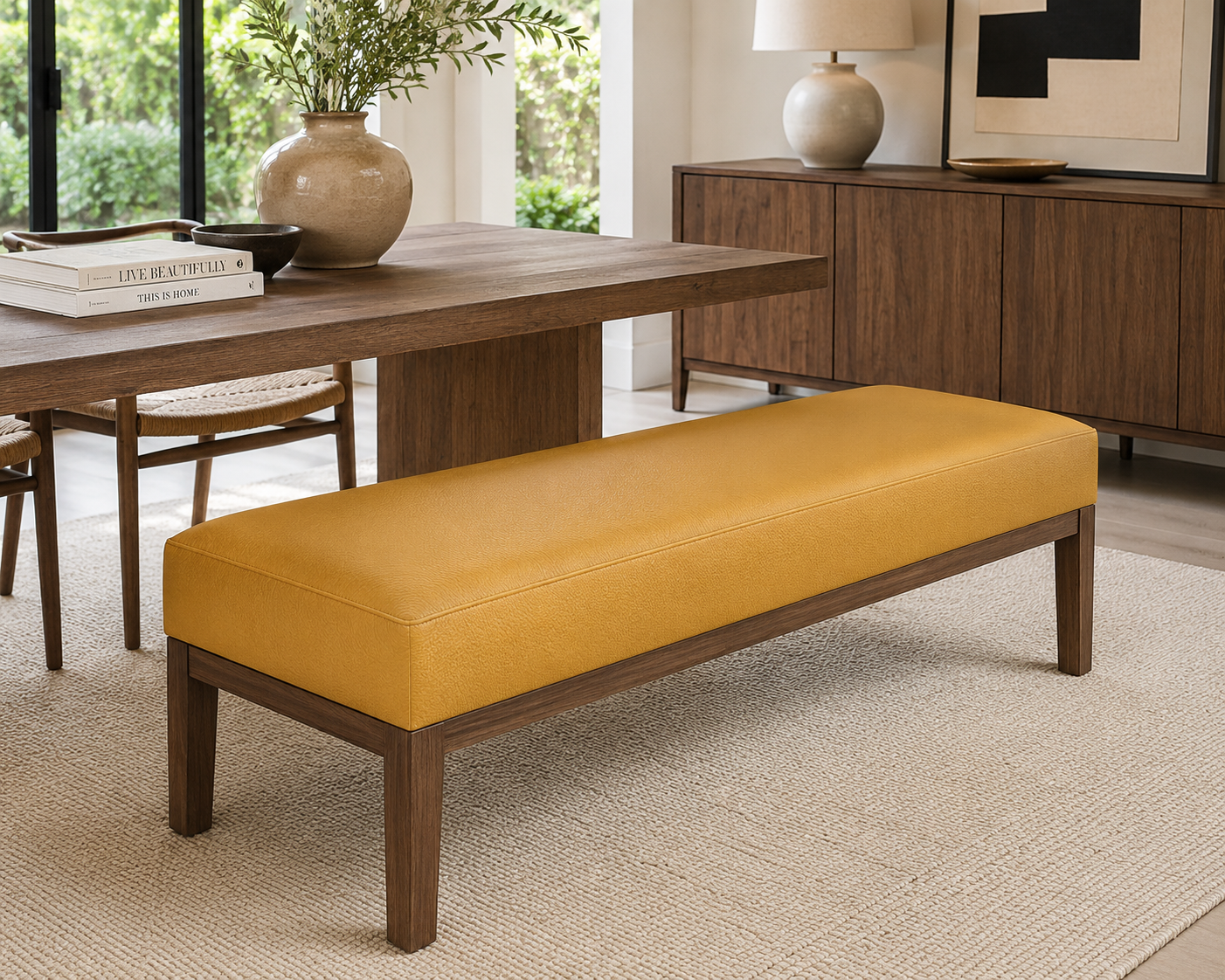 0652 Royal Mustard Genuine Leather