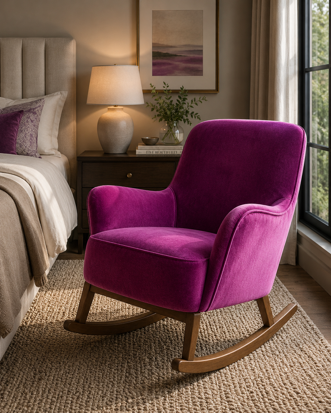 0413 Velvety Fabric Deep Purple