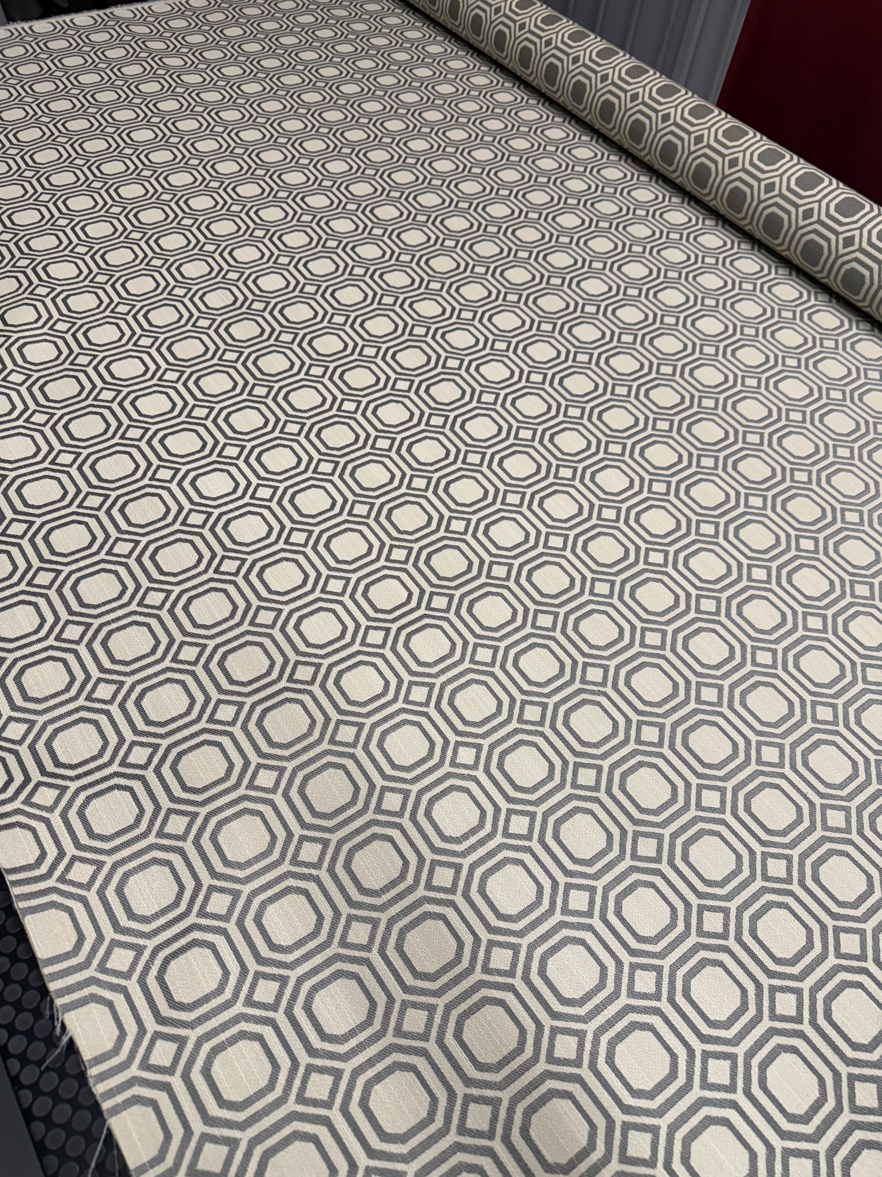 0449  Honeycomb Beige Fabric