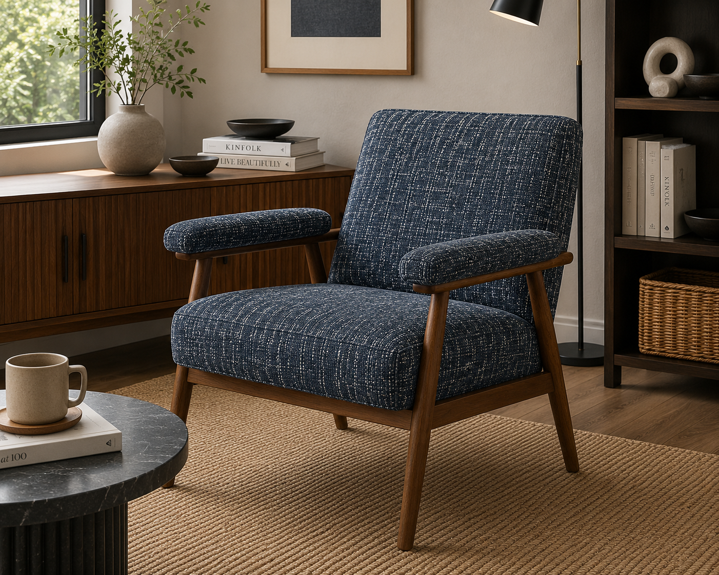 0272 Fabric Indigo Heathered