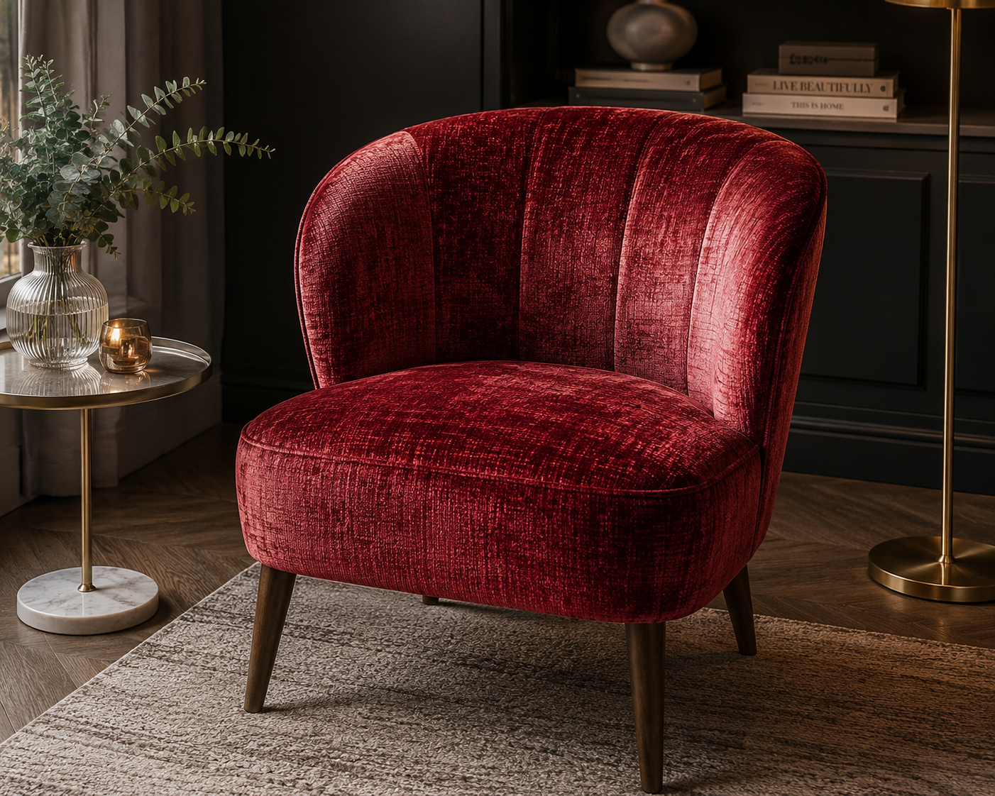 0425 Fabric Dark Red-Velvety