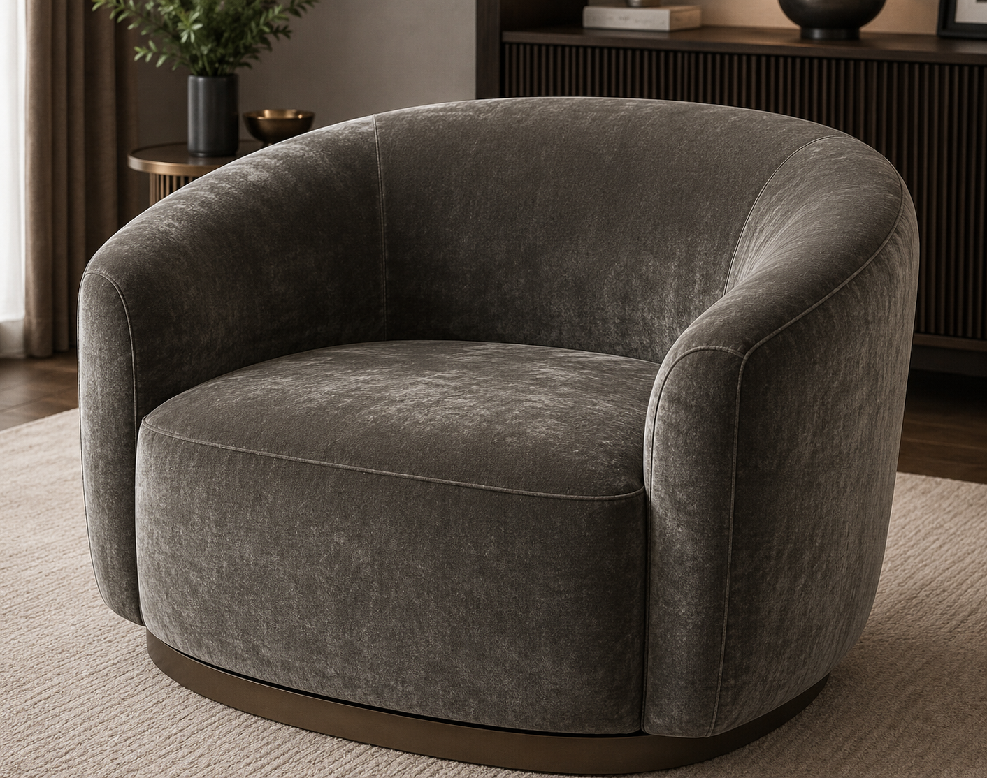0355 Smoky Graphite Velvet