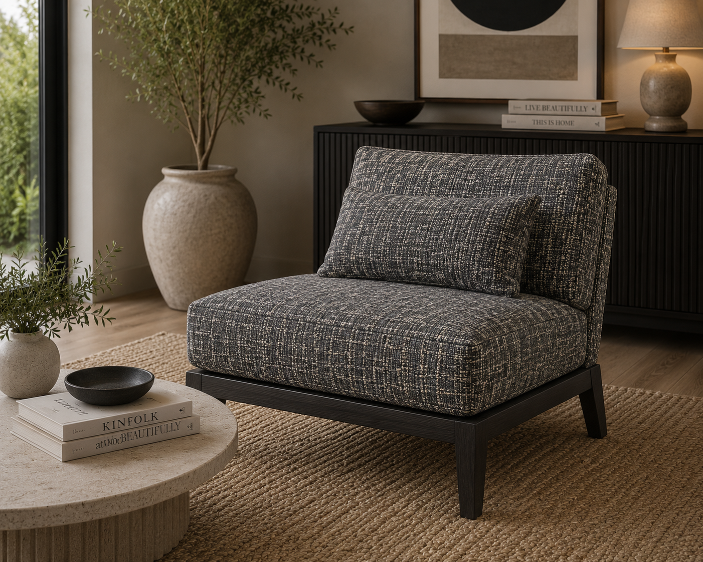 0451 Fabric Speckled Black