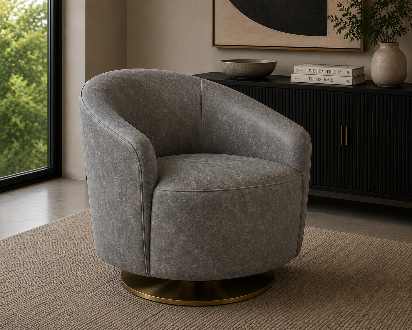 0011 “Urban Steel” Faux Leather