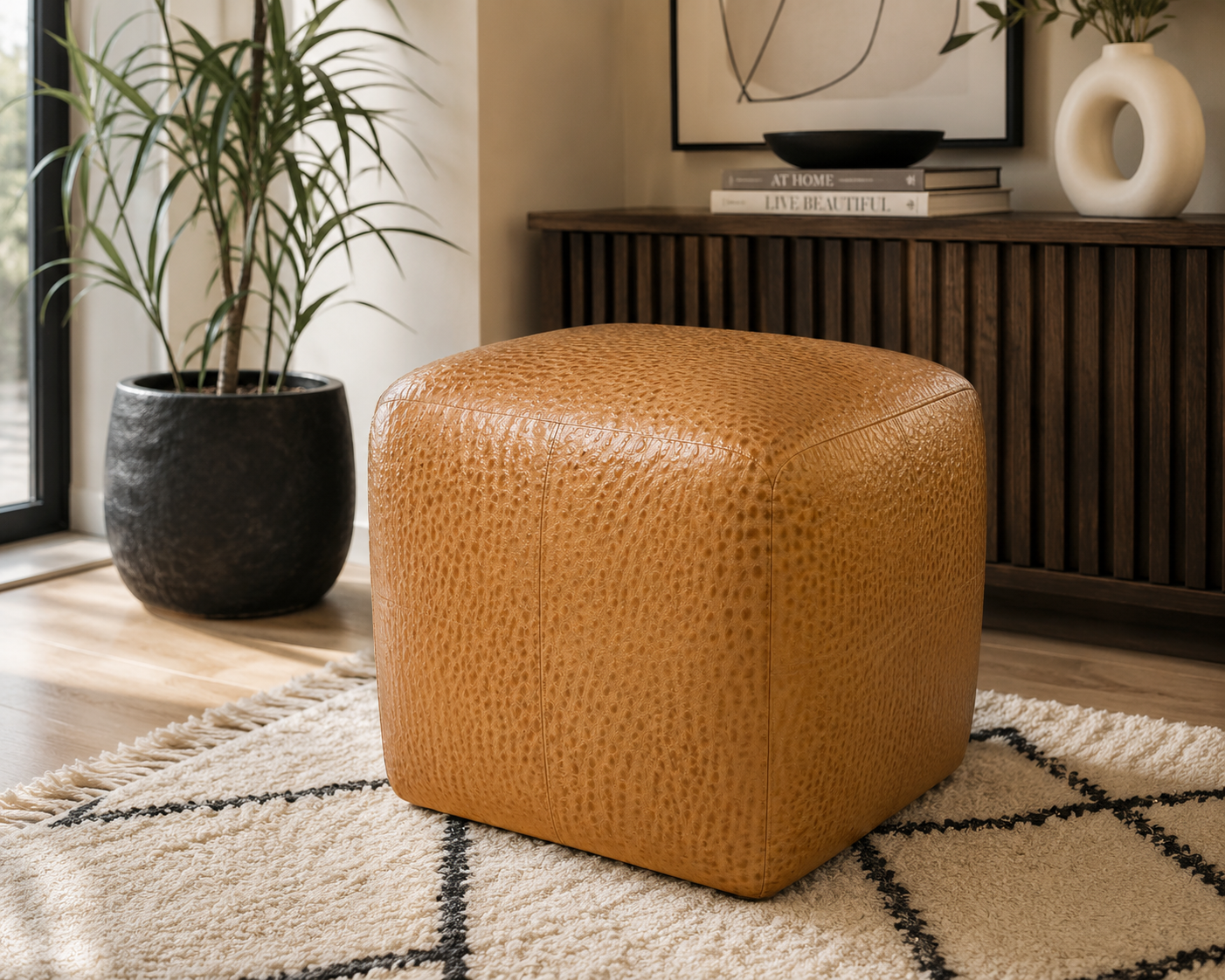 0092 “Dark Beige” Faux Leather