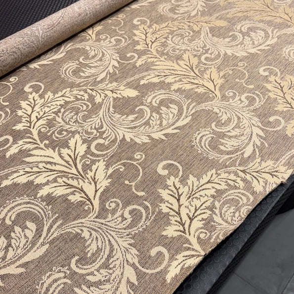 0466 Fabric Brown Classic Leaf