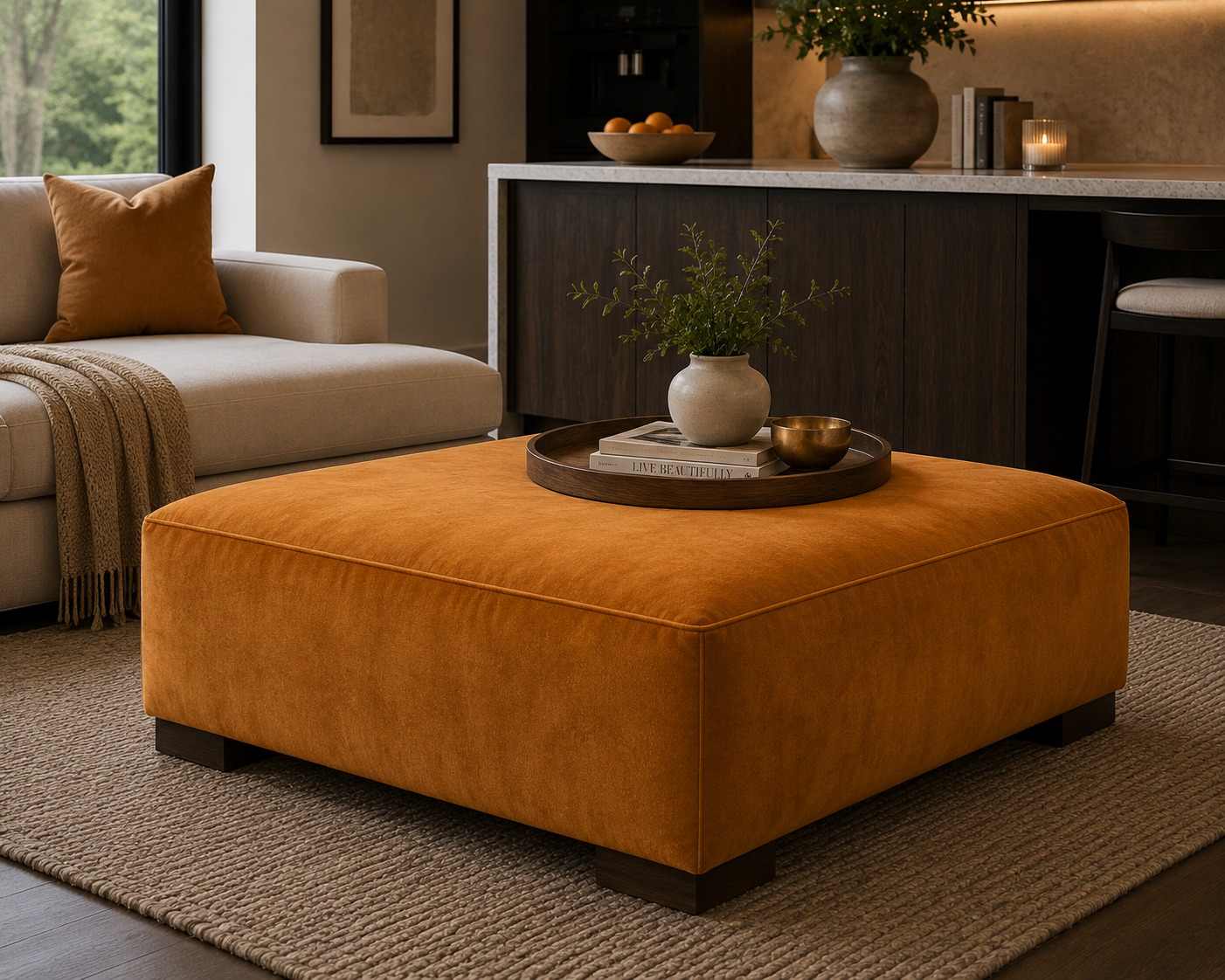 0832 Terracotta Suede Velvet