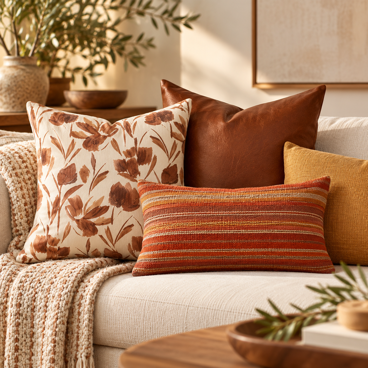 Custom Decorative Pillows – Limited One-Yard Material Collection
