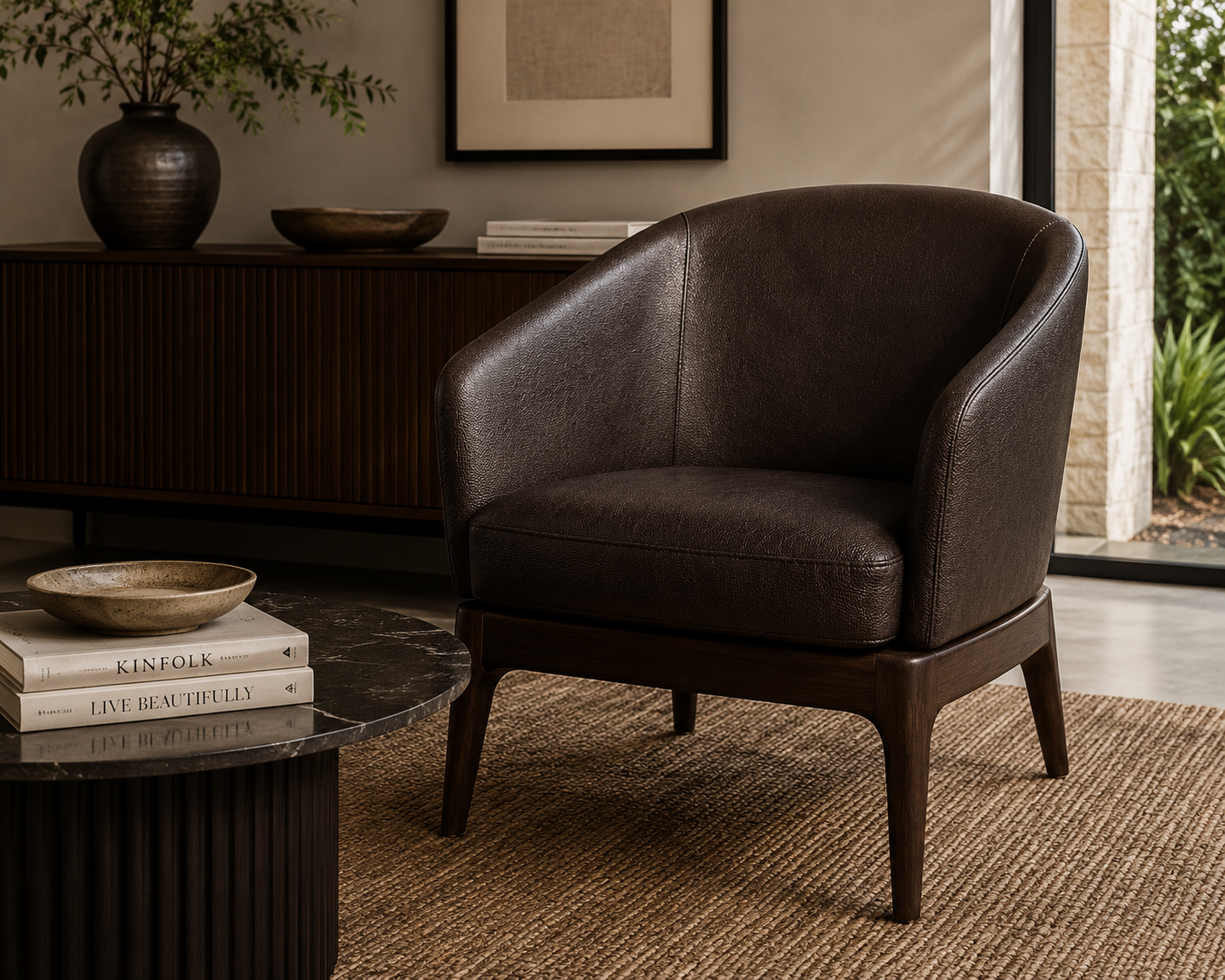 0102 “Dark Brown” Faux Leather