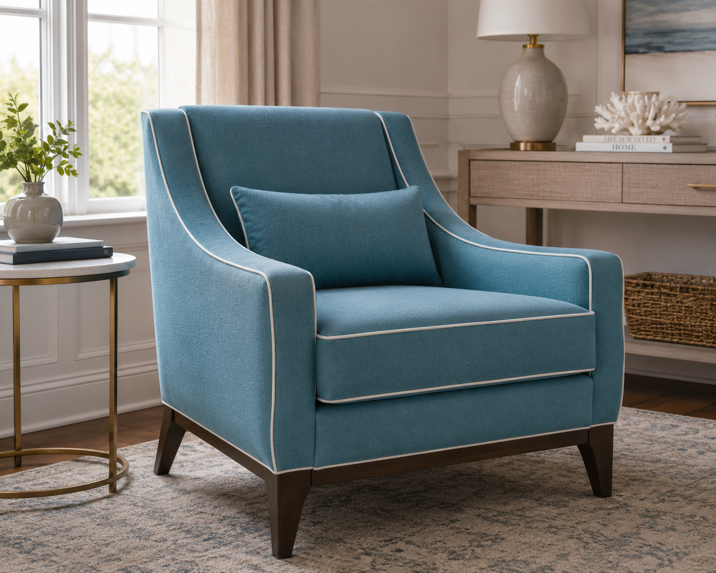 0504 Fabric Dusty Slate Blue