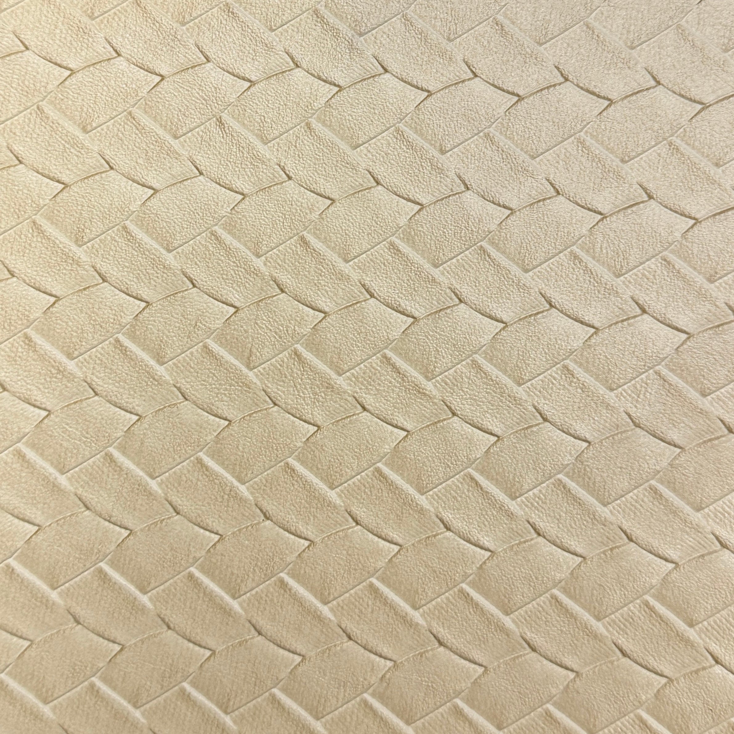 0019 Beige “Woven Diamond” Vinyl