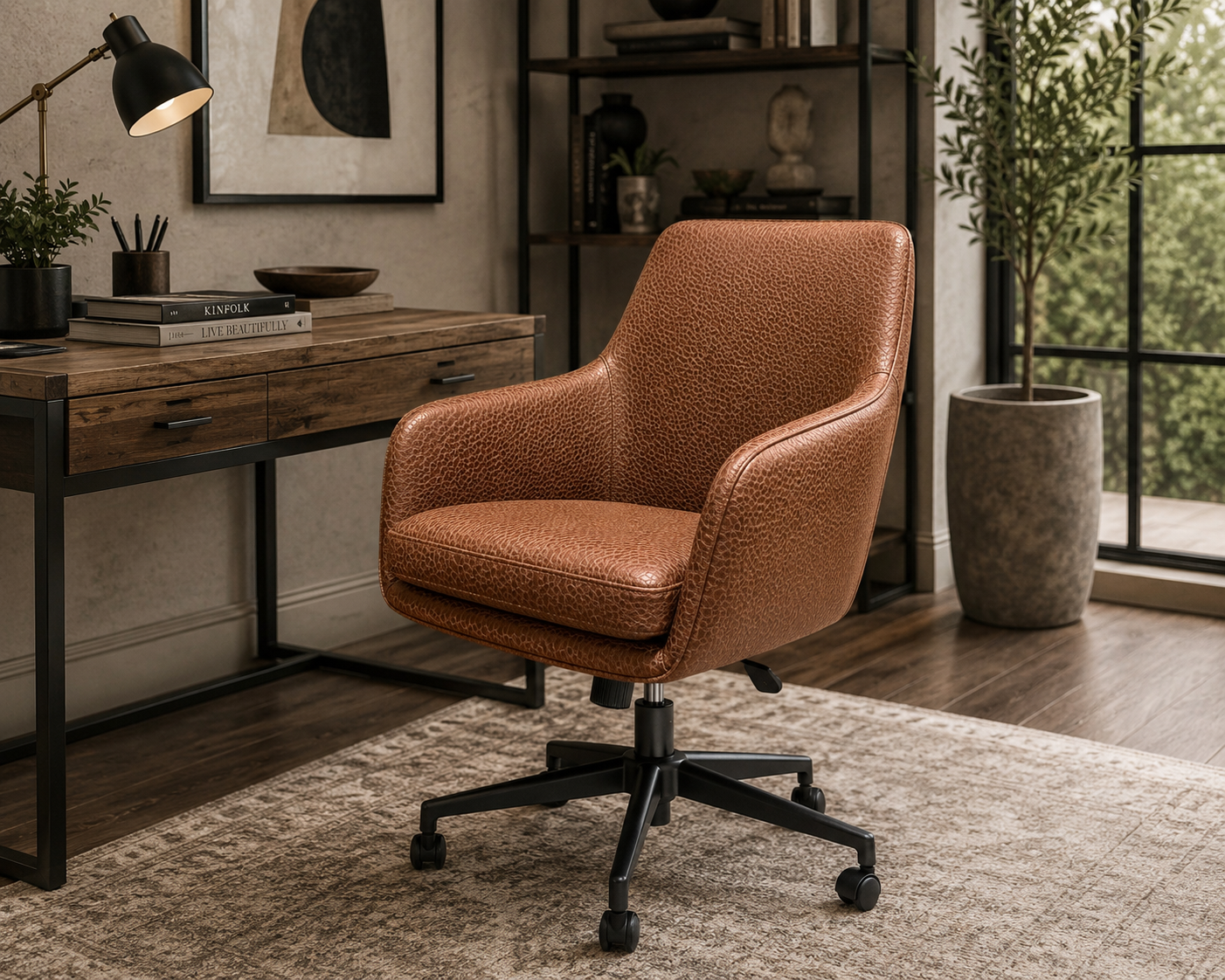 0137 Classic Brown Faux Leather