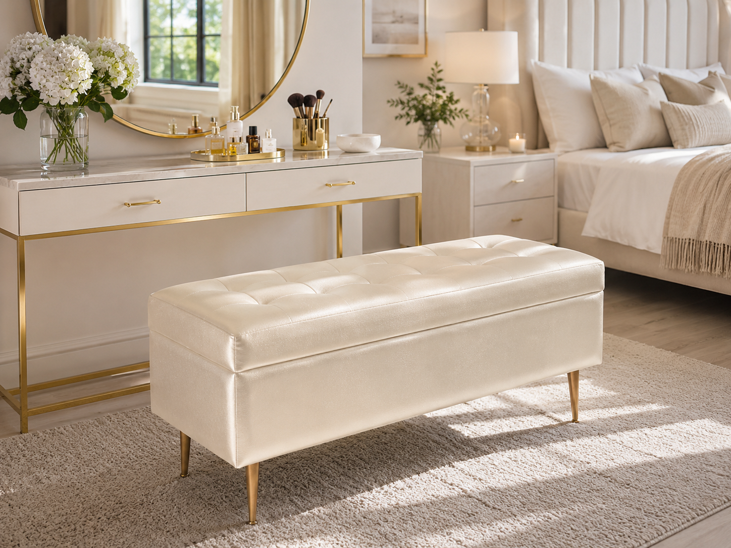 0715 Beige Faux Leather Vinyl