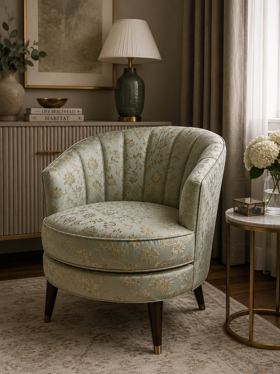 0489 Fabric Pattern Green Olive
