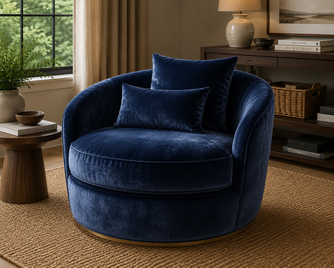 0289 Fabric Sapphire Blue Velvet