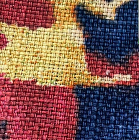 0519 Fabric Color Patch Weave