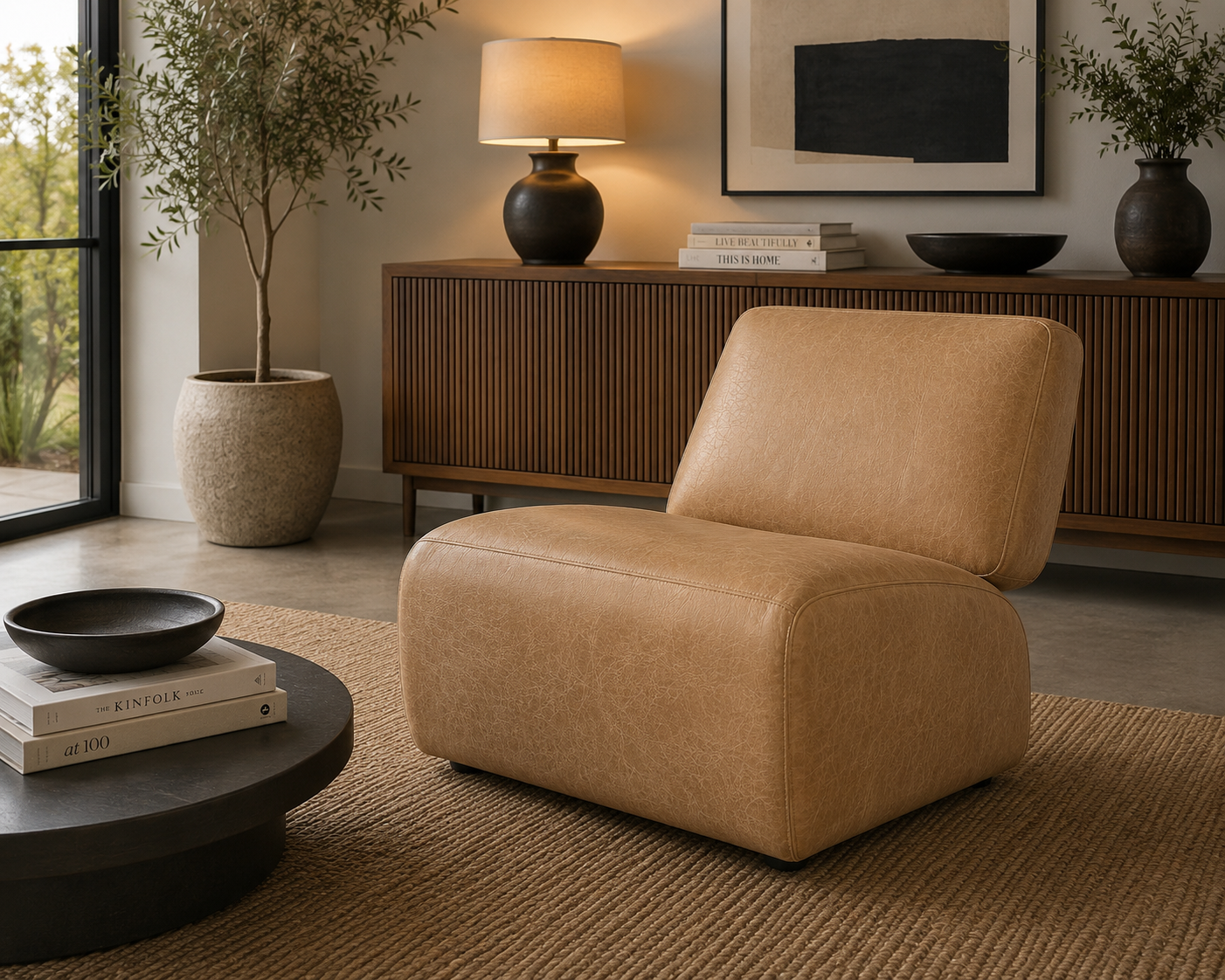 0081 “Brown” Faux Leather