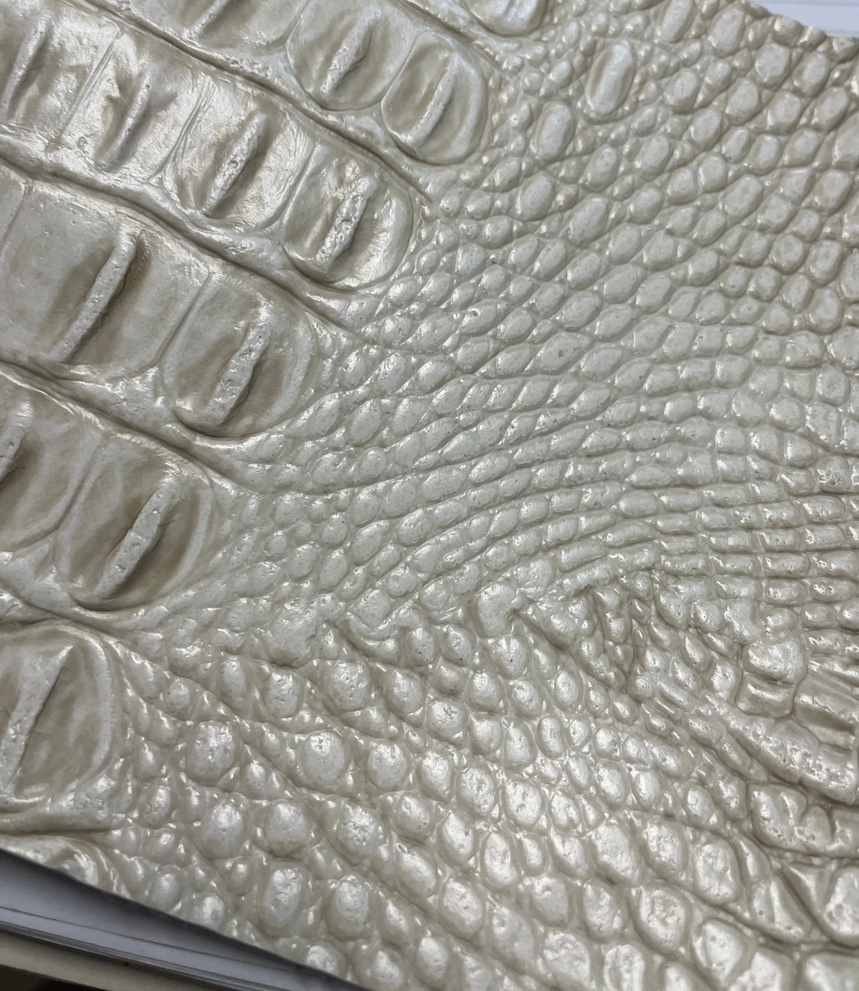 0120 “Beige Crocodile” Faux Leather