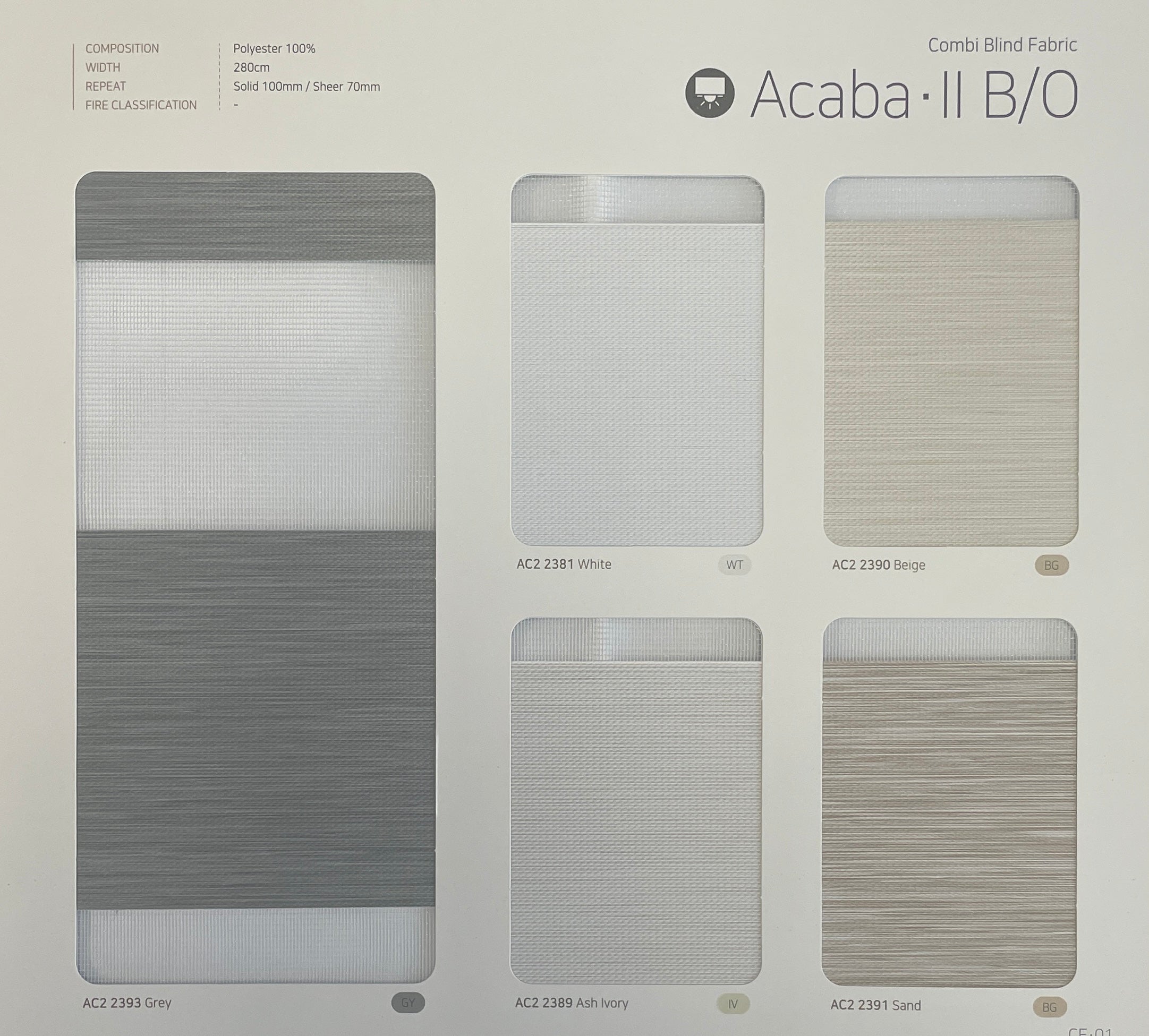 Acaba II B/O Zebra Shades  (Hanzen Collection)